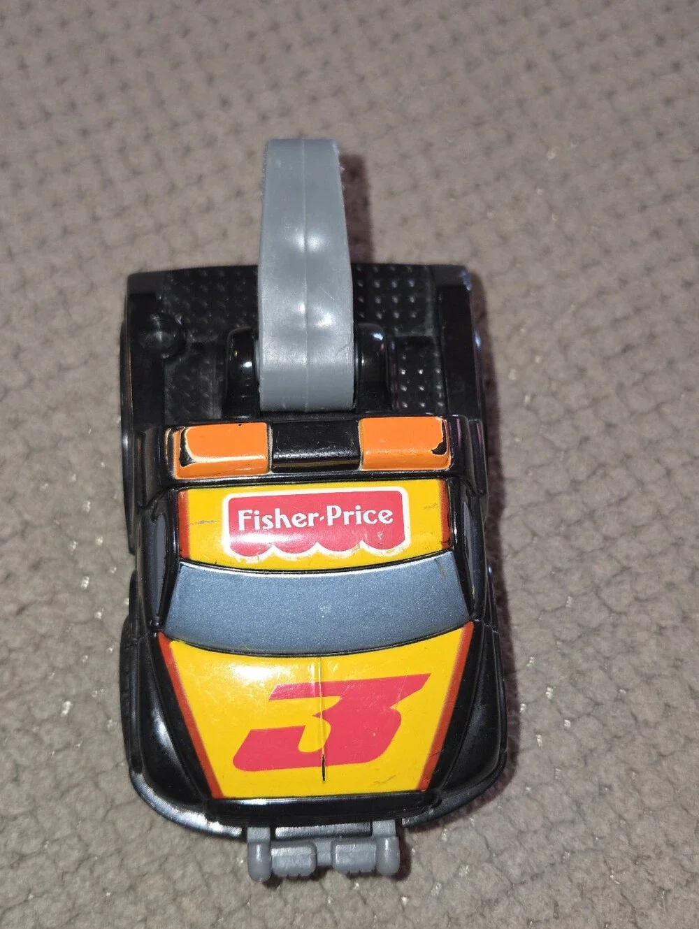 Fisher Price 1995 Vintage Big Action Garage Replacement Black Tow Truck